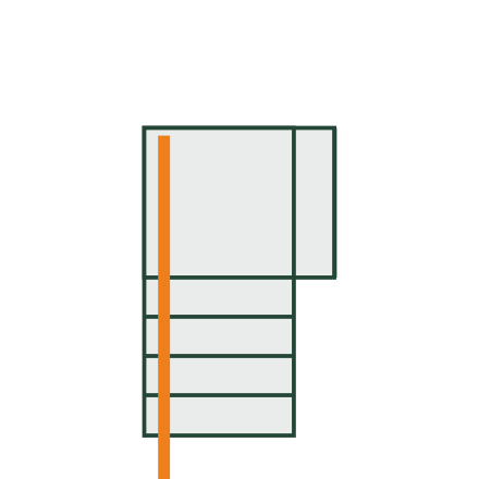 Straight 90 Flat With Step